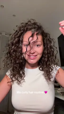 Ma curly hair routine 🩷  #curlyhairroutine #curly #cheveuxbouclés 