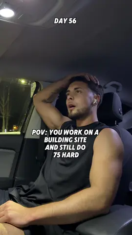 POV: You work on a building site and still do 75 hard! Day 56 ✅ #75Hard #electrician #disciplinewins #dailymotivation #lockedin 