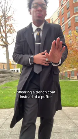 It’s trench coat season ladies and gentlemen 😌 #fyp #trenchcoat #quarterzip #viral #gentleman 