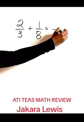 ATI TEAS MATH REVIEW 🥰 #atiteas #teastest #jakaralewismath #fyp #prenursing 