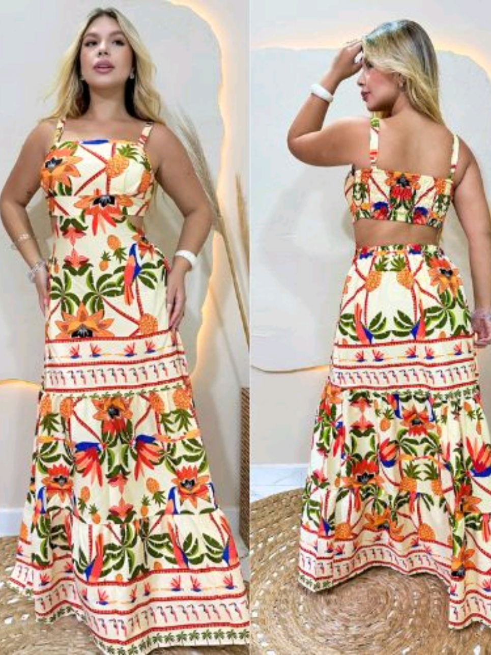 ✨🤩 Vestido Tropical Longo Chic Feminino - Verão Casual - Vestido Estampado ✨🤩 💖 Os mais lindos looks agora na sua foryou 💖  📲 GOSTOU? ENTRA NO LINK DA BIO OU COMENTA QUERO QUE TE ENVIO O LINK 😉  #vestidolongotropical #vestidocasual #verao #estampado #lookperfeito 