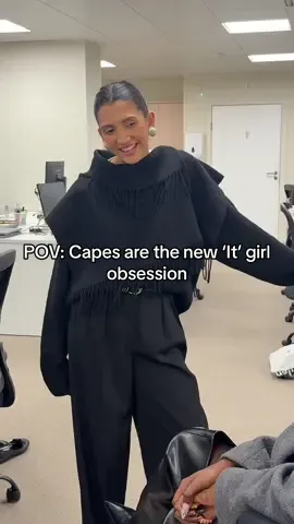 Cool girls are wearing capes… Cape Jackets Scarf Coats Office Style