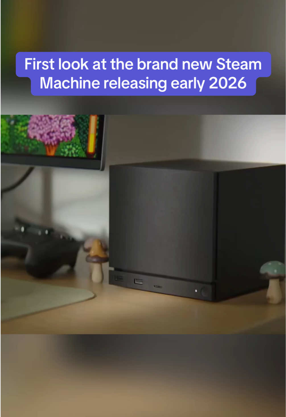 The Steam Machine will be able to plug into your TV and is considered 6x more powerful than the Steam Deck (Geoffkeighley/x) #gaming #GamingOnTikTok #steammachine #steam #gamingconsole 