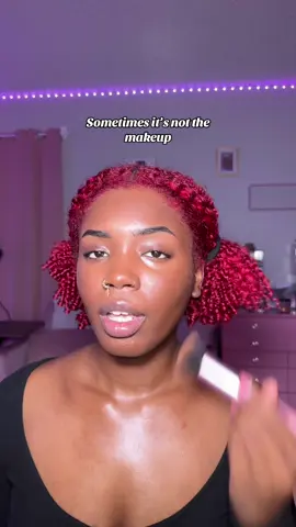 People be quick to blame the makeup when they don’t have a consistent skincare routine  #skinprep #exfoliation 