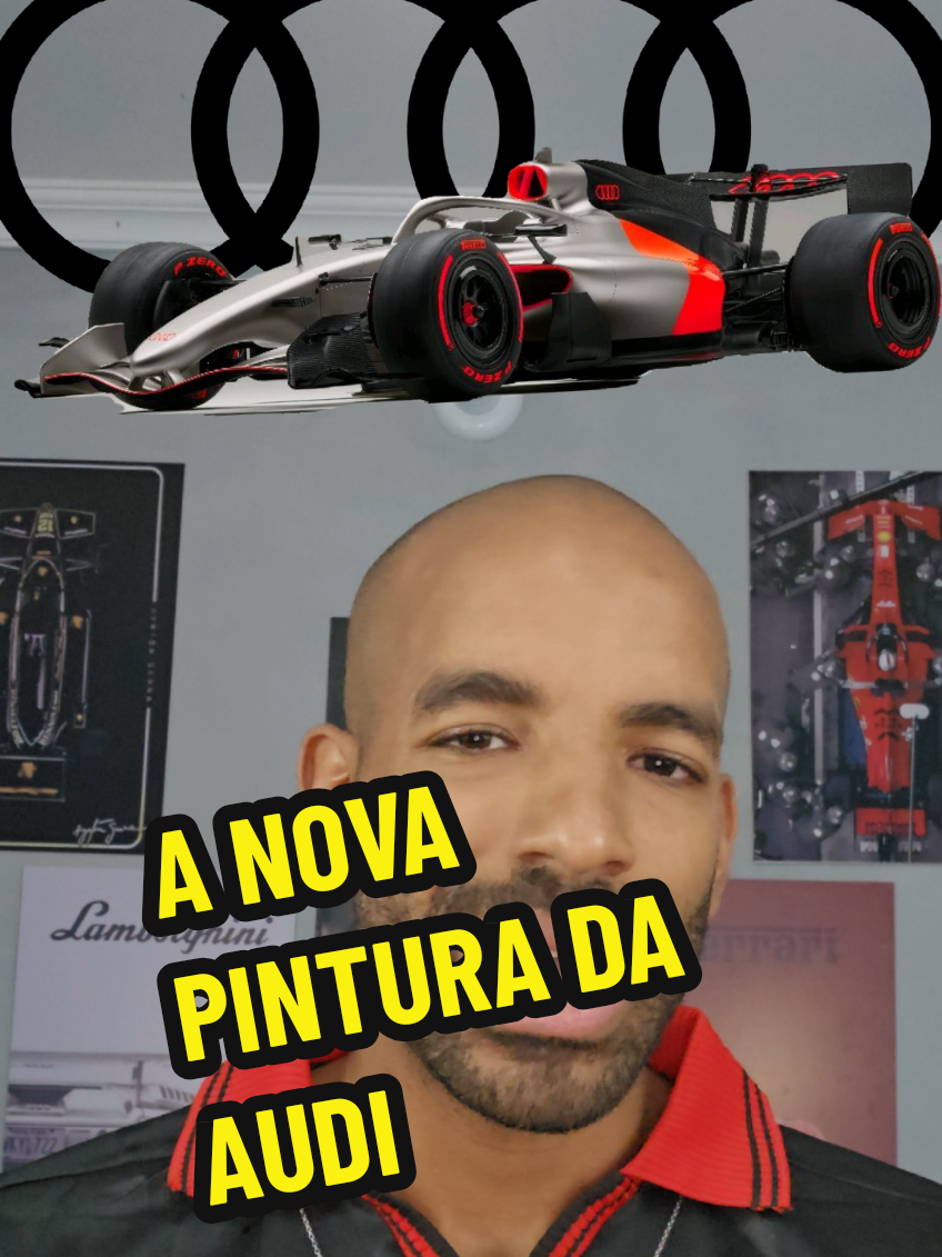 A Audi lançou a base da nova pintura do carro do ano que vem #formula1 #f1 #audi #gabrielbortoleto 
