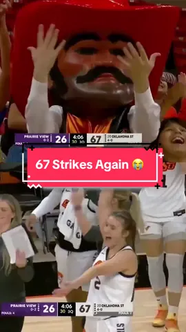 67 strikes again 🤣💀 #67 #collegebasketball #basketball #hoops #cbb 