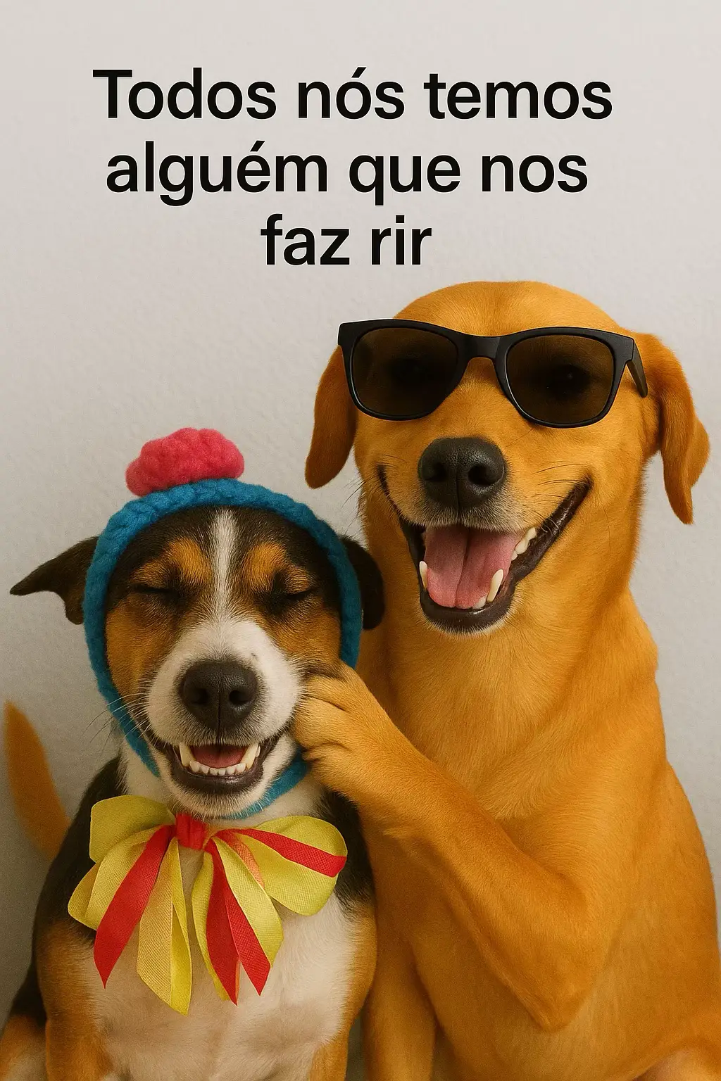 — e deixa o dia mais leve! 🐶💛 #CachorroCaramelo #AmizadeVerdadeira #RisadasGarantidas #DogsOfInstagram #AmorDePet     