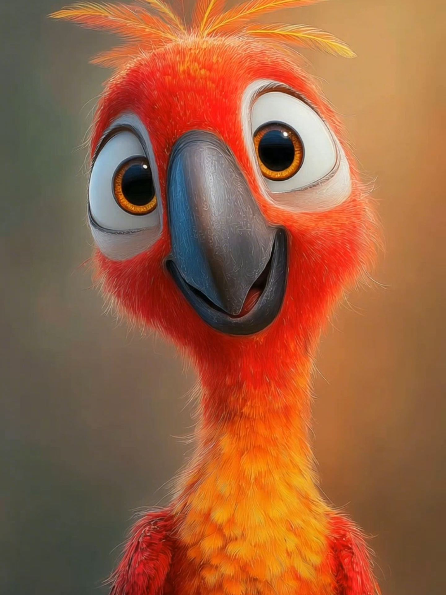 Live Wallpaper | Silly Little Parrot #parrot #livewallpaper #cartoonvibes #adorable #sillyvibes #happybird #tongueout #aivideo #wallpapervideo