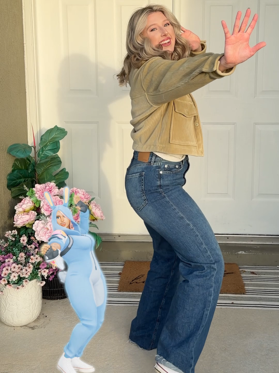 Bunny Penny wanted to tag along! #fortnite #fortnitedance #mgk #dance @mgk 