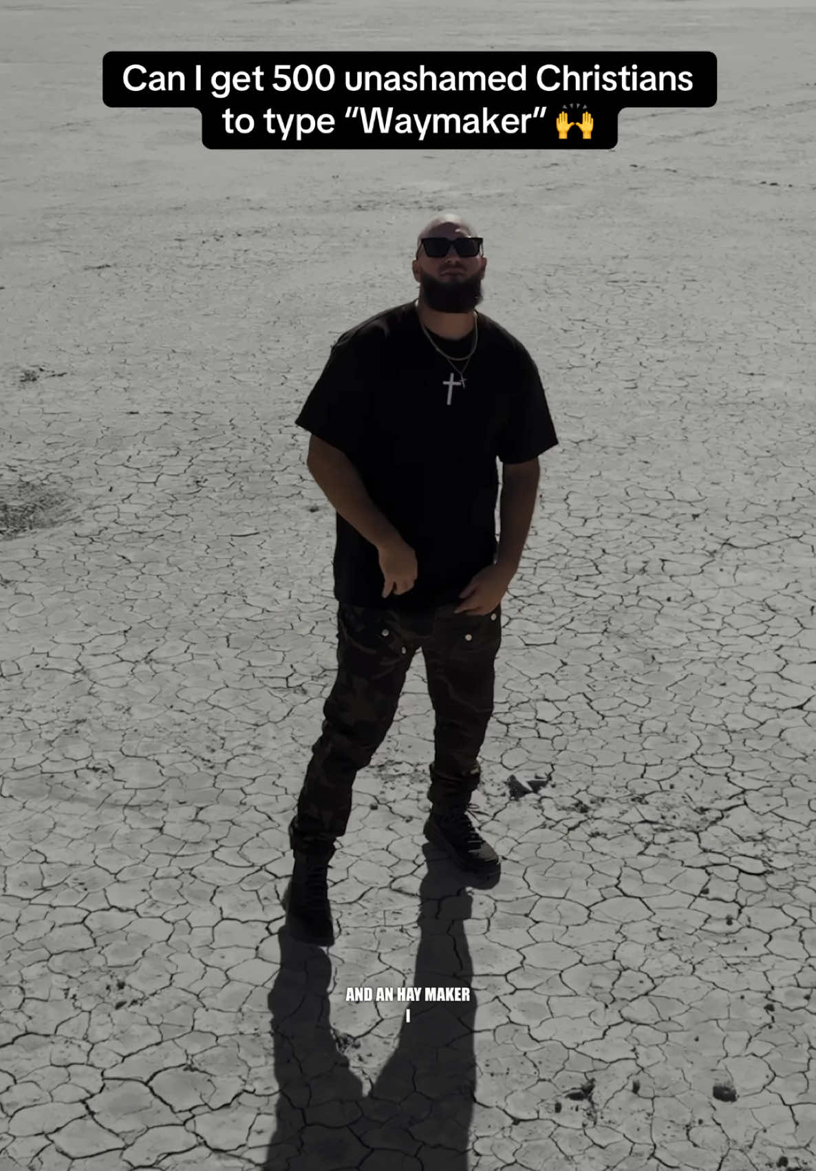 Can I get 500 unashamed Christians to type “Waymaker” 🙌