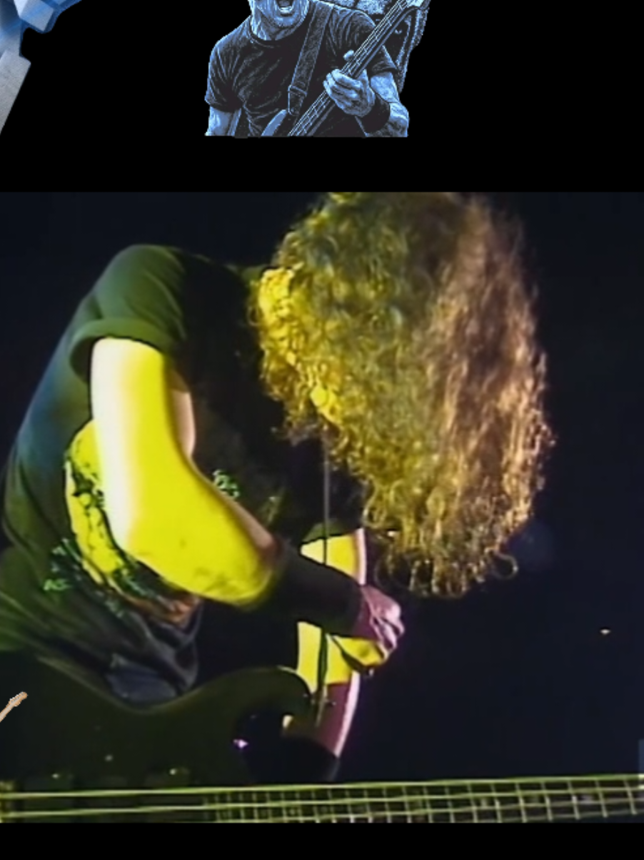Replying to @viorelcojocaru1620  Jason Newsted bass solo. Metallica live in Los Angeles 1992 #metallica  #jameshetfield  #live  #concert  #bass 