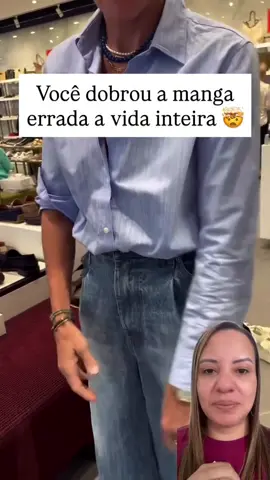 É assim que você dobra a manga da camisa pra ficar mais elegante e confortável. 😌👔 As melhores dicas você encontra aqui. 🤩 Créditos: @ laclosette  #look #moda #camisafeminina 