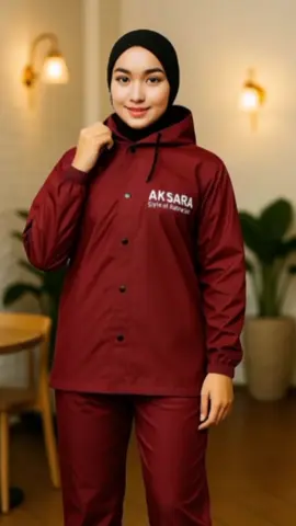 Promo Jas Hujan Dewasa Murah Raincoats Mantel Aksara Setelan Celana Pria Wanita 