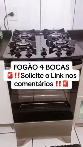 ‼️Interessados é só pedir o link nos comentários que eu te mando‼️.                            Fogão 4 Bocas Electrolux Prata com mesa de vidro, tripla chama e VaporBake. 🔥 #Electrolux #Fogão4Bocas #CozinhaModerna #Eletrodoméstico #Promoção