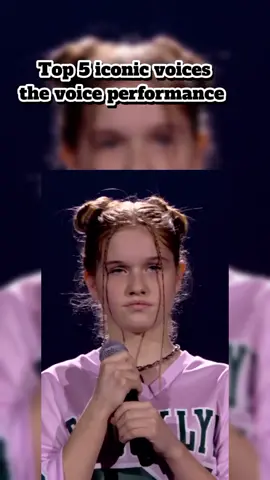 Top 5 iconic voices  the voice performance  #top5 #thevoice #audition #singing 