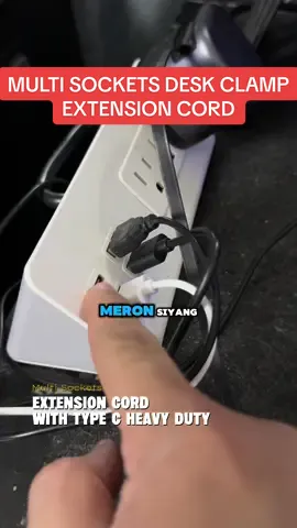 Desk Clamp Power Strip Desktop Socket Extension Cord Heavy Duty With USB Type C 20W Fast Charge 2 Meters Extension Wire with Surge Protector 45-Degree Angle Flat Plug Fireproof For Home Office Hotel Desk Table #powerstrip #usbtypec #fastcharging #techaccessoriess #homeofficesetup     