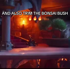 AND ALSO TRIM THE BONSAI BUSH #mario #mariomovie #mariobros 