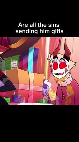 They miss him💔 I also thought the gag was a cute apple bag at first #lucifermorningstar #hazbinhotel #helluvaboss #fyp #sevendeadlysins 
