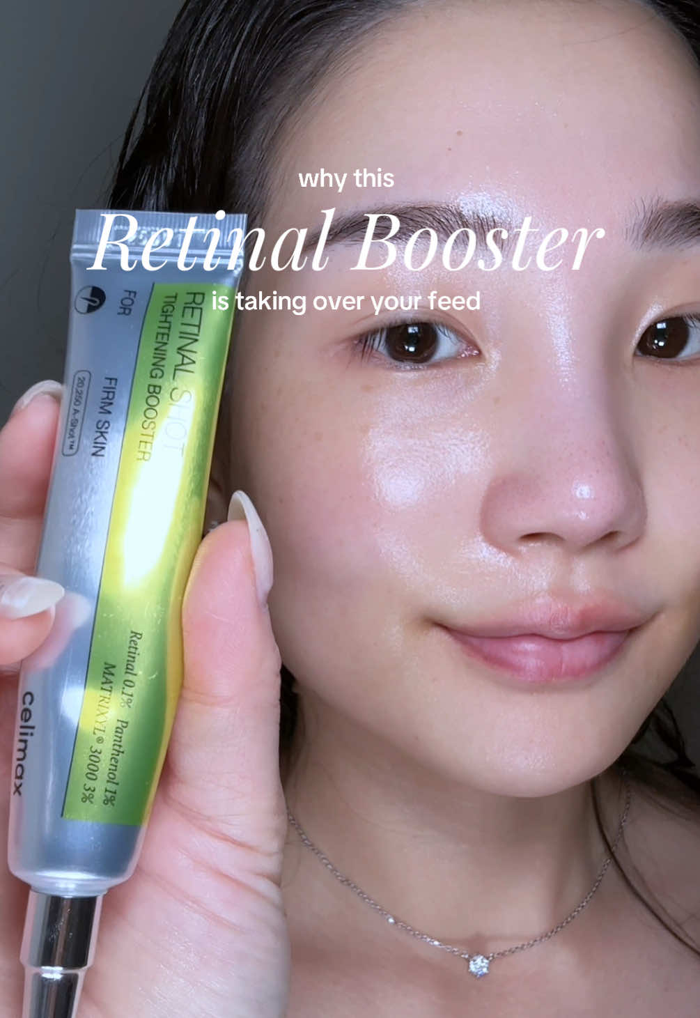 Replying to @jejeje it’s all over your feed for a reason 😌 gentle enough for sensitive skin but still works on pores & wrinkles 🫶 #retinal #wrinklesbegone #koreanskincare #celimax #skincaretips 