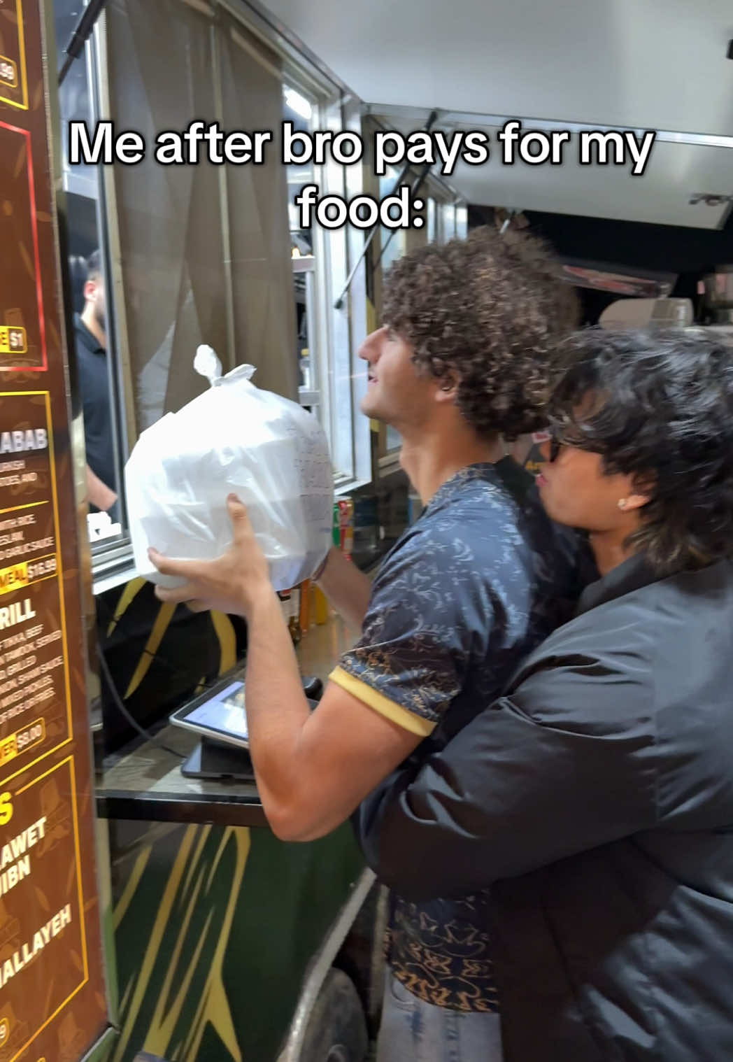 had to put on a show for bro 