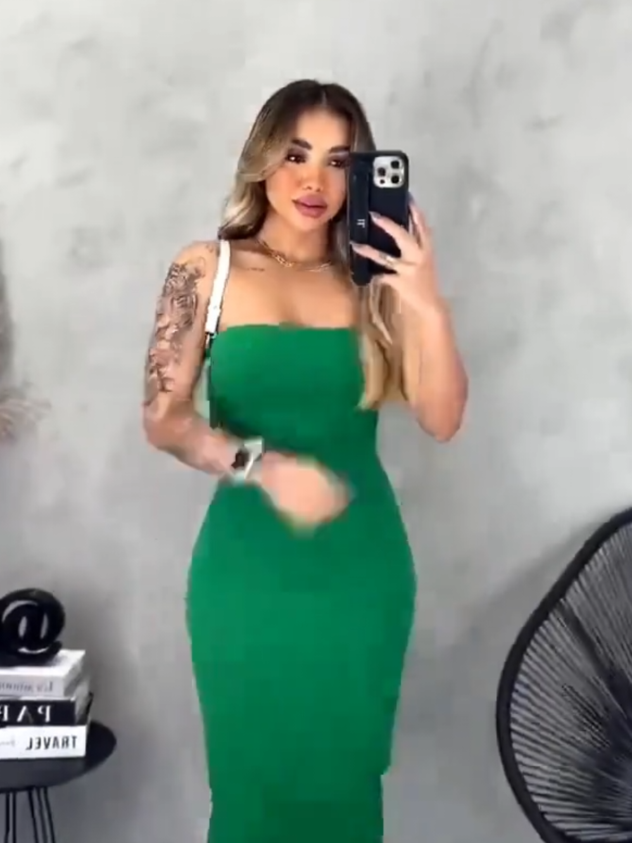 Vestido Midi Tomara que Caia Tubinho Canelado - Cores do Verão Estilo Blogueira para Arrasar! . https://s.shopee.com.br/7AVgpooANa . . . #moda #beleza #mulher #vestido #modafeminina 