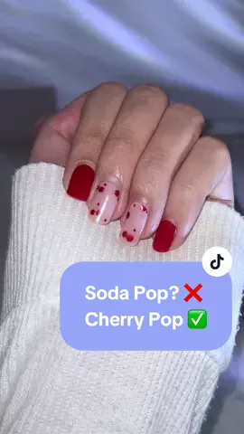 These Cherry Pop Gellaes are the perfect cherry on top to complete your look! 🍒✨  Gellaes are a great substitute to expensive salon nails that can be done at home. Easy and mess free under 30 mins 💅 #cherrynails #diynailart #diynails #gelnailsticker #gelnailsathome 