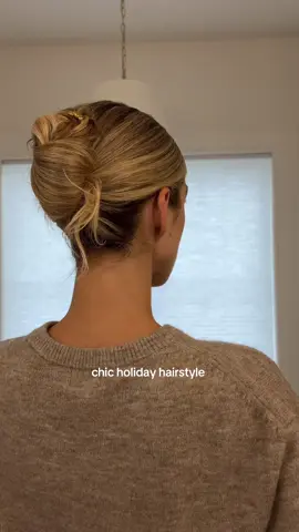 quick holiday hair inspo ✨ #holidayhair #hairstyle #frenchpin #frenchtwist #christmashair 