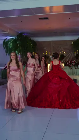 Dance part 2… @Emmanuel Cortes Amor 💕 The girls did not do a surprise dance, they went straight from a waltz into a cumbia and the dance instructor remixed both songs so that it was 1 cohesive song 🎉  #Cumbia #quinceañera #fyp #damas #quince 