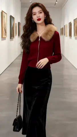 áo khoac len cổ lông sang chảnh cá tính cho nữ hàng mới về #aokhoacnu  #aokhoacsangchanh  #aokhoacthudong  #thoitrangnu #fashiontiktok 