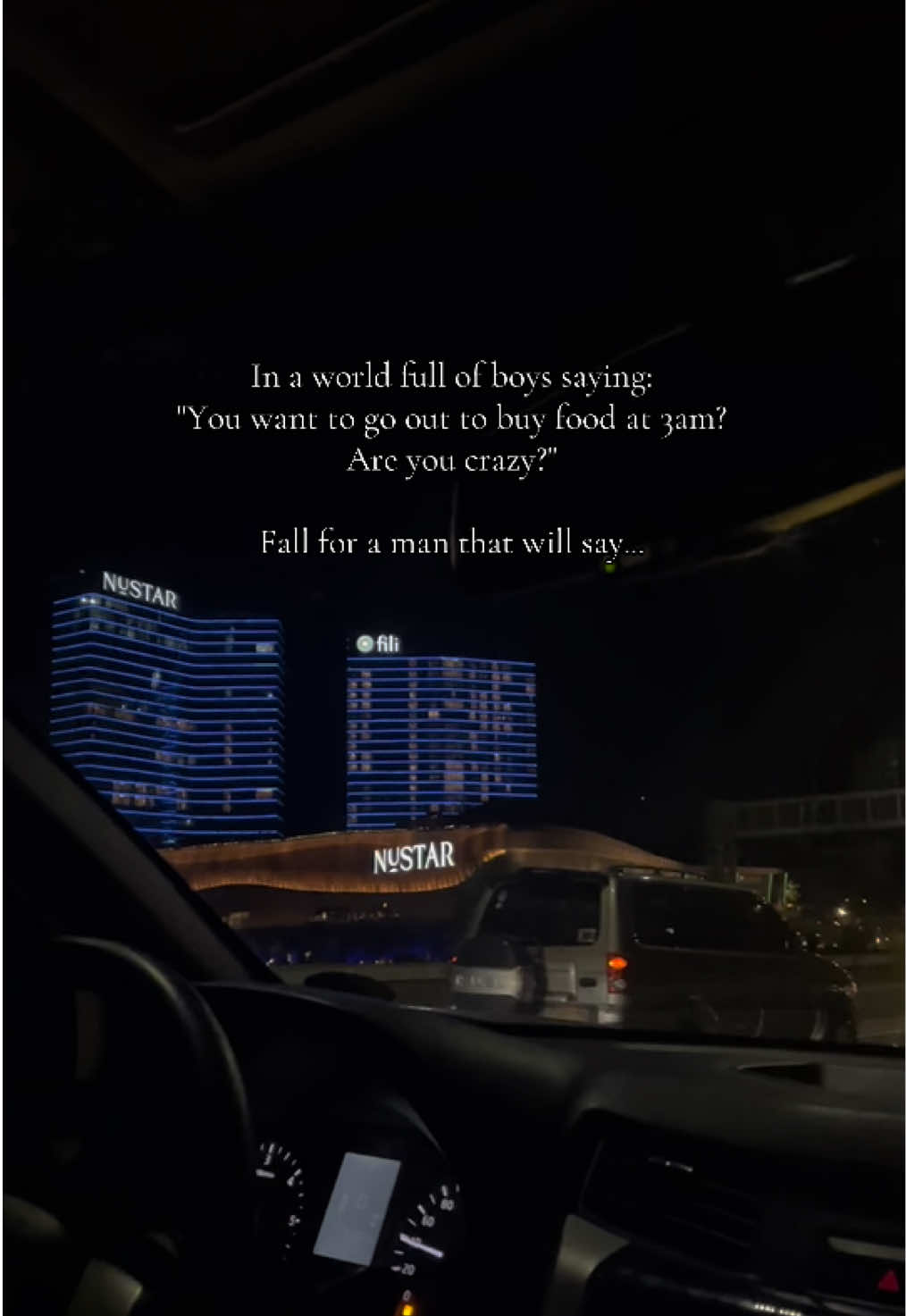 I will always love having a midnight stroll with you in our pajamas looking for midnight snacks💞#car #carsoftiktok #Love #relatable #latenight 