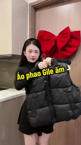 Áo phao Gile trần bông ấm#landaulamvo 