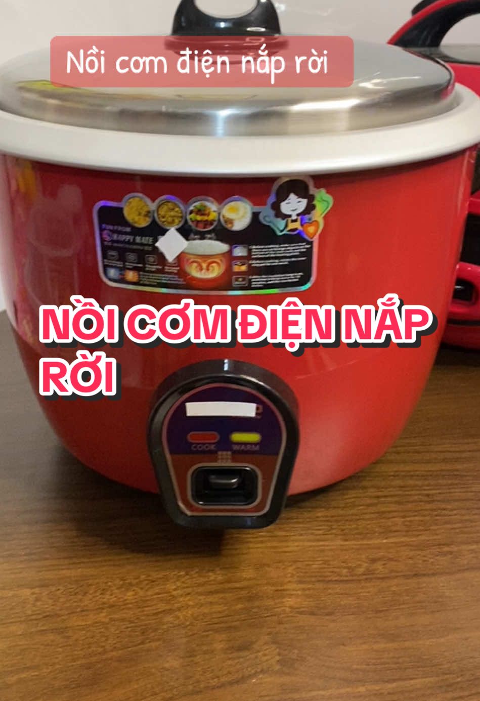 Nồi cơm điện nắp rời nấu cơm ăn ngon nhanh chín #xh #xhtiktok #noicomdien #noicomnaproi 