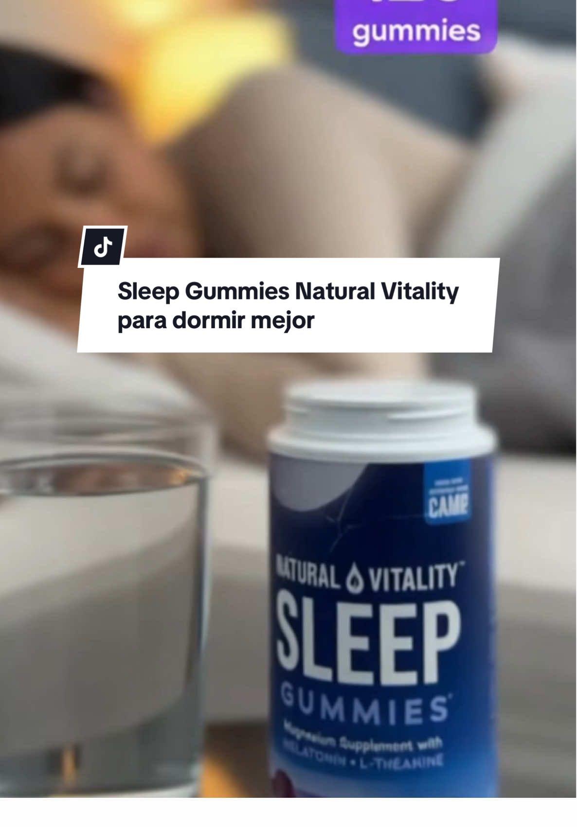 CALM Sleep Gummies - Supports Batallas para dormir? 😴 Estas Sleep Gummies traen magnesio + melatonina + L-theanine para ayudarte a relajarte y conciliar el sueño más rápido. Sabor blueberry pomegranate y 100% veganas. 🌙✨ #calmsleep #sleepgummies #naturalvitality #TikTokShop #shopmaryoficial 