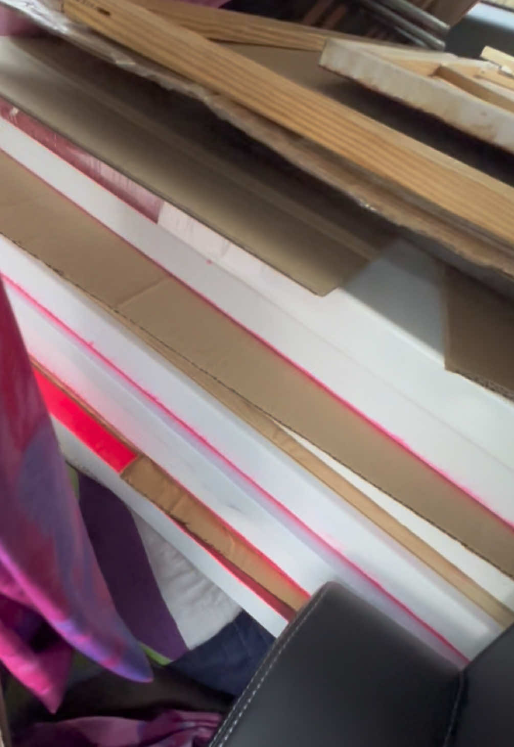 Finally taking some things to my new shared studio space!!!!!!!!!  My brothers in town for two weddings and to visit. Hes always one of my biggest supporters. He planned a trip with me to go to chicago when I first decided to go there for school and got me a good winter coat. And hes one of the first people to give me free range to create things when hes commissioned me for artwork.  He had a like ford expidition pro mac whatever rented to help move his friends and their stuff (including the bride and frooms luggage and wedding dress/suit lol) around for the wedding, were calling it the bus cause its literally bigger than a hummer. But anyways since hes in town and has this huge car he helped me bring a bunch of my big canvases into my new studio. We ran up and down a ton of stairs with all my stuff and got it done super fast.  Hes leaving tmrw which is sad cause i dont get to see him a lot but its was rlly nice to for a coulple days. I think my family has definitely helped me get my mind off the stuff that was bothering me lately. Of course, they also bother me too, but its not family if you don’t bother each other at least a little 😌