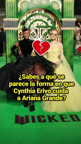 ¿Sabes a qué se parece la forma en que Cynthia Erivo cuida a Ariana Grande?#fyp #celebrity #wickedforgood #cynthiaerivo #arianagrande