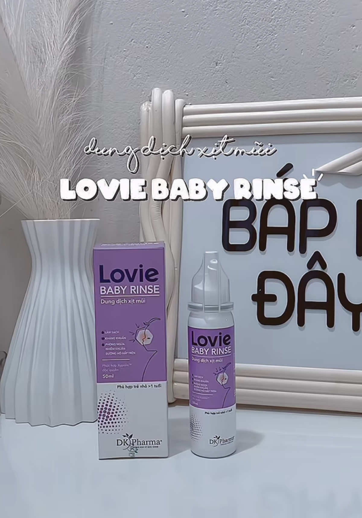 Giải pháp trong những ngày trời lạnh con sổ mũi - nghẹt mũi là đâyy #LovieBabyRinse #xịt­rửa­mũi #békhỏevàyênngủ #chămsócbé #mẹandbé   #TikTokShopVN #fybシviral #bapiudayyy #xhtiktok 