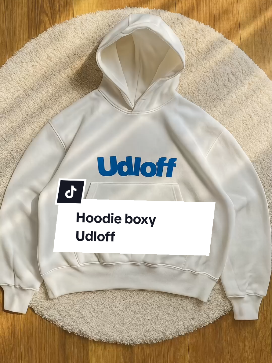 Hoodie boxy Udloff brokenwhite #hoodieboxy #hoodieputih #hoodieudloff #sipalingaffiliate 