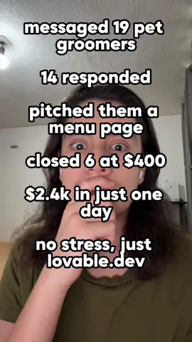 Lovable IS the method 😭💰 #money #ai  #howto #landingpage #lovablepartner 