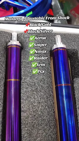 A vibrant, aftermarket front suspension unit designed for scooters (fits models like PCX, Click, etc). It features a “rainbow” finish for style, promises improved smoothness and durability compared to stock OEM shocks.  Ideal for riders seeking both aesthetic upgrade and a more comfortable front-end ride. #mutarru #fontshock #viral #tiktokshop 
