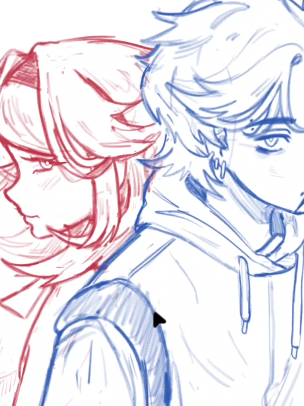 Minhas ocs pitipiti ^-^ (Perspectiva uma MERDA, mas eu tô aprendendo 😔✊️#foryou #artedigital #ibispaint #oc  #mulherdepreso🔓🕊👫💍 