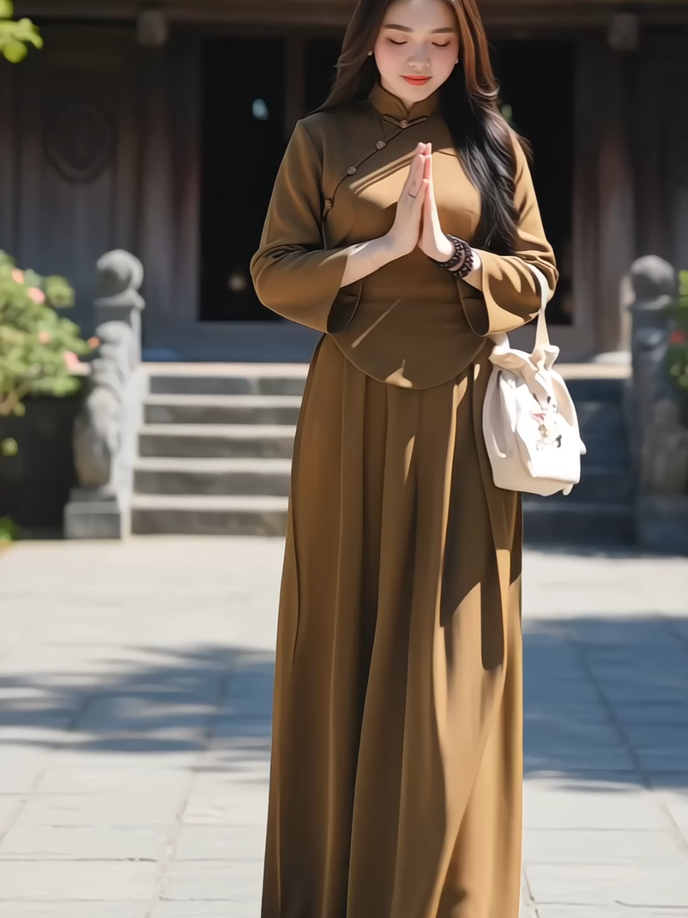 Bộ lam nữ tuyết nhung thiết kế áo tay lỡ vạt bầu kèm quần suông dài, tôn dáng mà vẫn đủ sang chảnh thanh lịch ạ #bolamdichua #bodolam #setdolamxinh #setdolamnu #xuhuong 