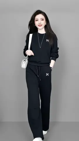 🌟Set Bộ Nỉ 2 Da Thêu Chữ M Mix Quần Suông Cạp Chun Dây Rút Cùng Màu🌟# @Phuong Style ✅  @Phuong Style ✅  @Phuong Style ✅ #thờitrangnữ#bộĐẹpGiáTốt #bộdàitay#muadongmacgi #thờitrangnữsangtrọng 