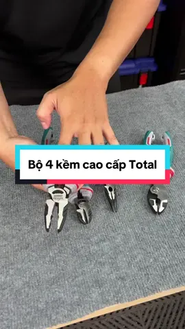 Bộ 4 kềm cao cấp Total #thaodilam #suachuadiennuoc #DIY #kemdiendanang #kimcatdanang 