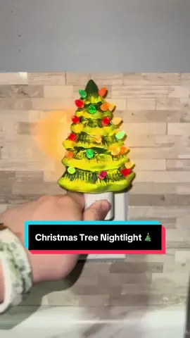 This little nightlight is serving all the cozy vibes 🎄✨   #ChristmasVibes #HolidayGlow #CozyChristmas #MiniChristmasTree #StockingStuffer 