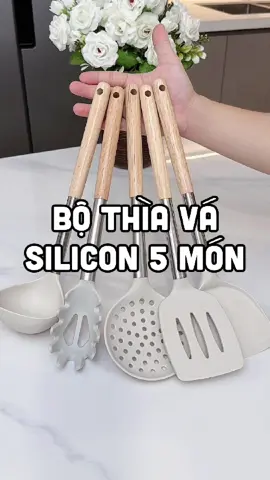Bộ thìa vá silicon 5 món Ecowin 