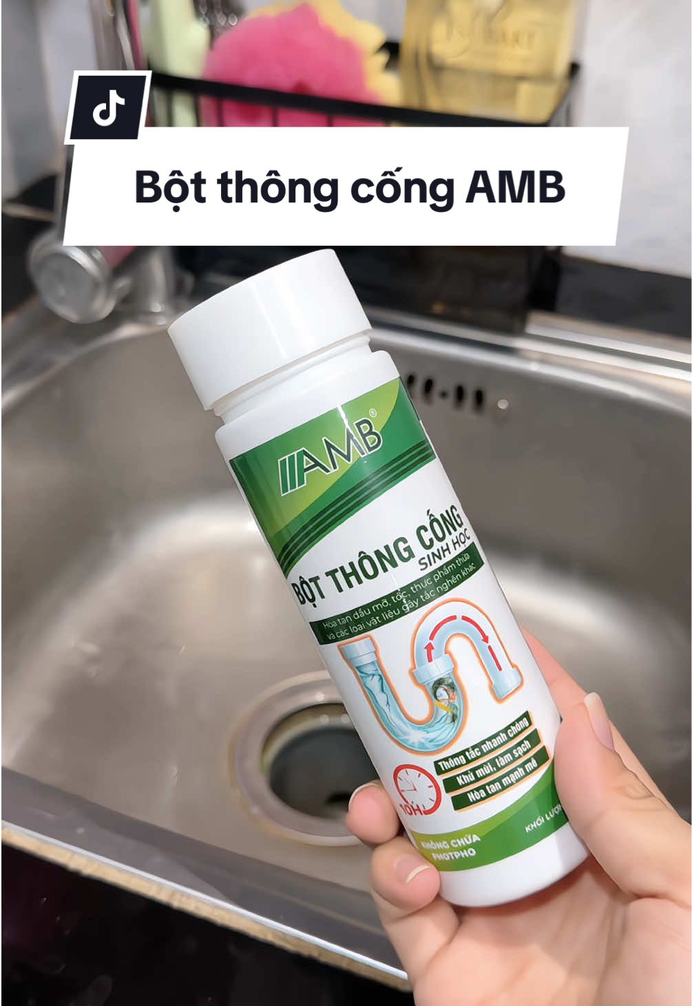 Các bác cứ rắc định kỳ là cống không còn tình trạng thoát nước chậm nữa #amb #botthongcongamb #botthongcong#botjeerriviuuu  
