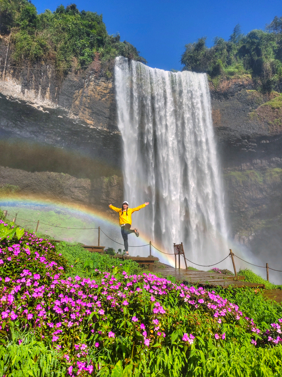 เป็นสิ่งที่ตั้งใจในปีนี้ มันคอมพลีทแล้ว 🥹🌸🌸🌈🇱🇦 #ตาดตายิกเสือ #ทริปลาวใต้  #ตาดผึ้งลาวใต้🇱🇦 