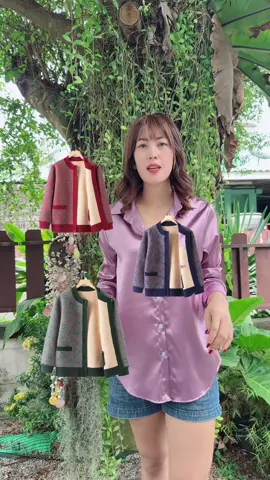 เสื้อคาร์ดิแกนผู้หญิงวัยกลางคน#เสื้อคลุมกันหนาว #เสื้อกันหนาว #เสื้อกันหนาวแฟชั่น #หนาวแล้ว 
