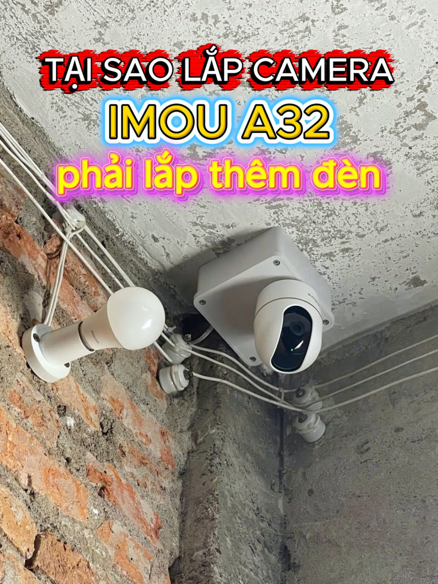 Trước đây lắp camera Imou A32 phải thêm bóng đèn trợ sáng, giờ chỉ cần em Camera Imou A32 Pro này là Ngon  #camerabiettuot #camerawifi #cameraimou #imou #cameraanninh #cameratrongnha