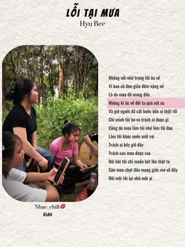 Lỗi tại mưa || Hyu Bee #lyrics #nhachaymoingay #tamtrang #fyp #xuhuongtiktok 